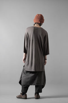 Load image into Gallery viewer, CAPERTICA PEGTOP EASY PANTS / DARK MELANGE CHECK FLANNEL (CHARCOAL)