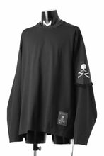画像をギャラリービューアに読み込む, mastermind JAPAN BANDANA LS TEE / BOXY FIT (BLACK x BLACK)