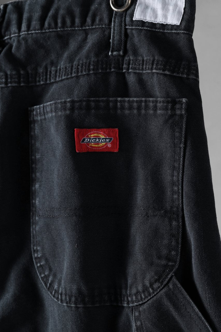 画像をギャラリービューアに読み込む, CHANGES x LOOM exclusive REMAKE REGULAR FIT CARPENTER PANTS / VINTAGE DUCK FABRIC (STONE WASHED) (BLACK #H)