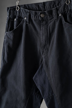 画像をギャラリービューアに読み込む, CHANGES x LOOM exclusive REMAKE REGULAR FIT CARPENTER PANTS / VINTAGE DUCK FABRIC (STONE WASHED) (BLACK #I)