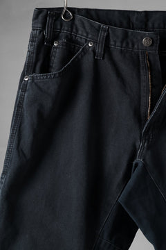 画像をギャラリービューアに読み込む, CHANGES x LOOM exclusive REMAKE REGULAR FIT CARPENTER PANTS / VINTAGE DUCK FABRIC (STONE WASHED) (BLACK #I)