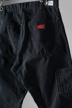 画像をギャラリービューアに読み込む, CHANGES x LOOM exclusive REMAKE REGULAR FIT CARPENTER PANTS / VINTAGE DUCK FABRIC (STONE WASHED) (BLACK #I)