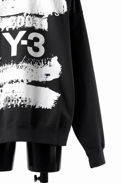 画像をギャラリービューアに読み込む, Y-3 Yohji Yamamoto GRAPHIC SWEAT HOODIE (BLACK)