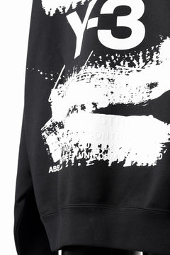 画像をギャラリービューアに読み込む, Y-3 Yohji Yamamoto GRAPHIC SWEAT HOODIE (BLACK)