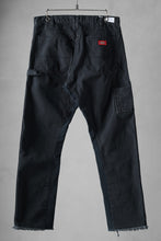 画像をギャラリービューアに読み込む, CHANGES x LOOM exclusive REMAKE REGULAR FIT CARPENTER PANTS / VINTAGE DUCK FABRIC (STONE WASHED) (BLACK #I)