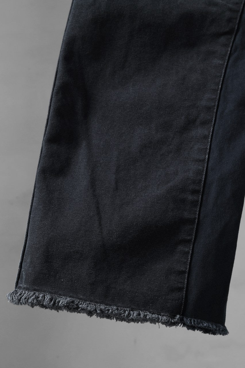 画像をギャラリービューアに読み込む, CHANGES x LOOM exclusive REMAKE REGULAR FIT CARPENTER PANTS / VINTAGE DUCK FABRIC (STONE WASHED) (BLACK #I)