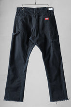 画像をギャラリービューアに読み込む, CHANGES x LOOM exclusive REMAKE REGULAR FIT CARPENTER PANTS / VINTAGE DUCK FABRIC (STONE WASHED) (BLACK #J)