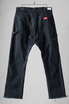 画像をギャラリービューアに読み込む, CHANGES x LOOM exclusive REMAKE REGULAR FIT CARPENTER PANTS / VINTAGE DUCK FABRIC (STONE WASHED) (BLACK #J)