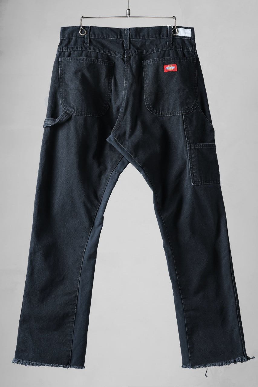 画像をギャラリービューアに読み込む, CHANGES x LOOM exclusive REMAKE REGULAR FIT CARPENTER PANTS / VINTAGE DUCK FABRIC (STONE WASHED) (BLACK #J)