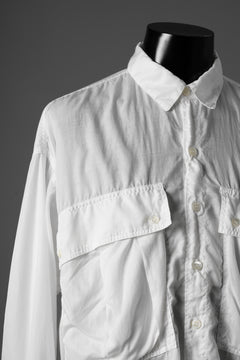 画像をギャラリービューアに読み込む, KATHARINE HAMNETT PARACHUTE LONG TAIL SHIRT / GARMENT DYED (WHITE)