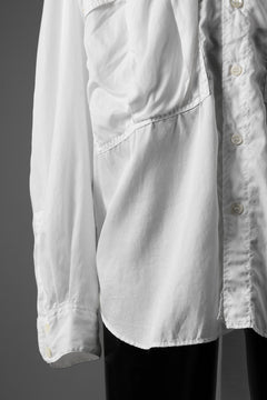 画像をギャラリービューアに読み込む, KATHARINE HAMNETT PARACHUTE LONG TAIL SHIRT / GARMENT DYED (WHITE)
