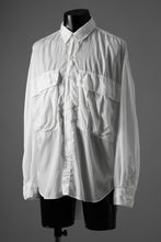 画像をギャラリービューアに読み込む, KATHARINE HAMNETT PARACHUTE LONG TAIL SHIRT / GARMENT DYED (WHITE)