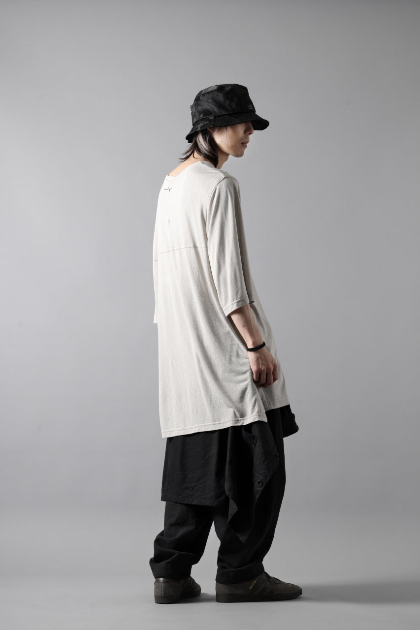 画像をギャラリービューアに読み込む, CAPERTICA PEGTOP EASY PANTS / RAMIE COTTON CANVAS (BURNED BLACK)