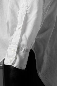 画像をギャラリービューアに読み込む, KATHARINE HAMNETT PARACHUTE LONG TAIL SHIRT / GARMENT DYED (WHITE)