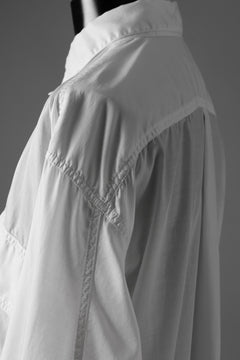 画像をギャラリービューアに読み込む, KATHARINE HAMNETT PARACHUTE LONG TAIL SHIRT / GARMENT DYED (WHITE)