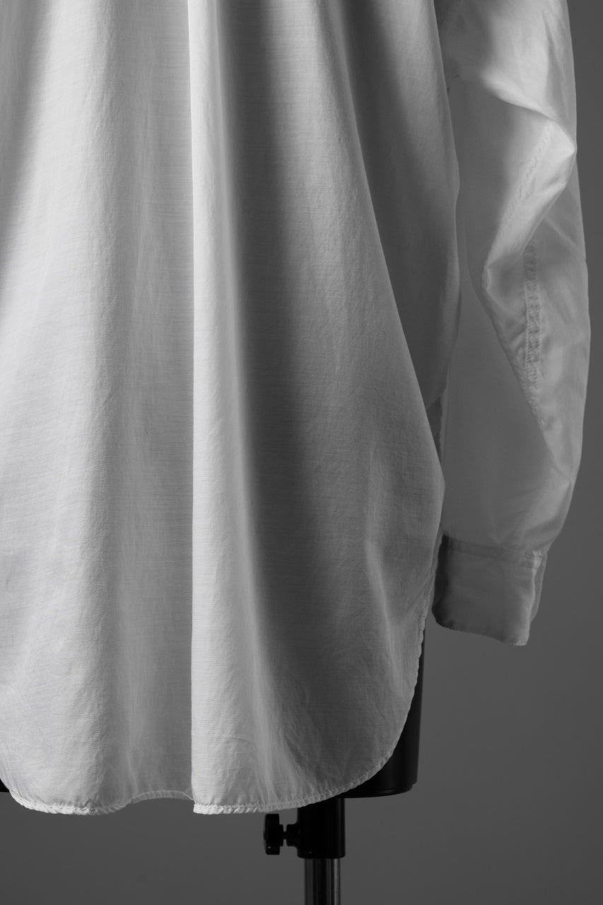 画像をギャラリービューアに読み込む, KATHARINE HAMNETT PARACHUTE LONG TAIL SHIRT / GARMENT DYED (WHITE)