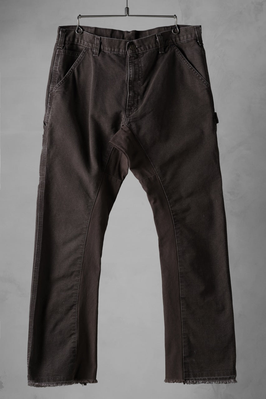 画像をギャラリービューアに読み込む, CHANGES x LOOM exclusive REMAKE REGULAR FIT CARPENTER PANTS / VINTAGE DUCK FABRIC (STONE WASHED) (BROWN #B)