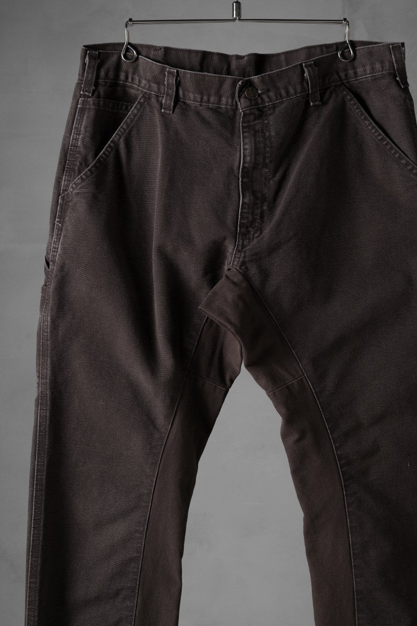 画像をギャラリービューアに読み込む, CHANGES x LOOM exclusive REMAKE REGULAR FIT CARPENTER PANTS / VINTAGE DUCK FABRIC (STONE WASHED) (BROWN #B)