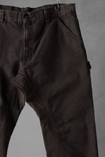 画像をギャラリービューアに読み込む, CHANGES x LOOM exclusive REMAKE REGULAR FIT CARPENTER PANTS / VINTAGE DUCK FABRIC (STONE WASHED) (BROWN #B)