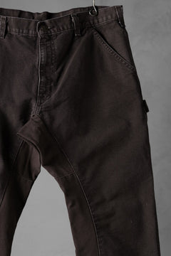 画像をギャラリービューアに読み込む, CHANGES x LOOM exclusive REMAKE REGULAR FIT CARPENTER PANTS / VINTAGE DUCK FABRIC (STONE WASHED) (BROWN #B)
