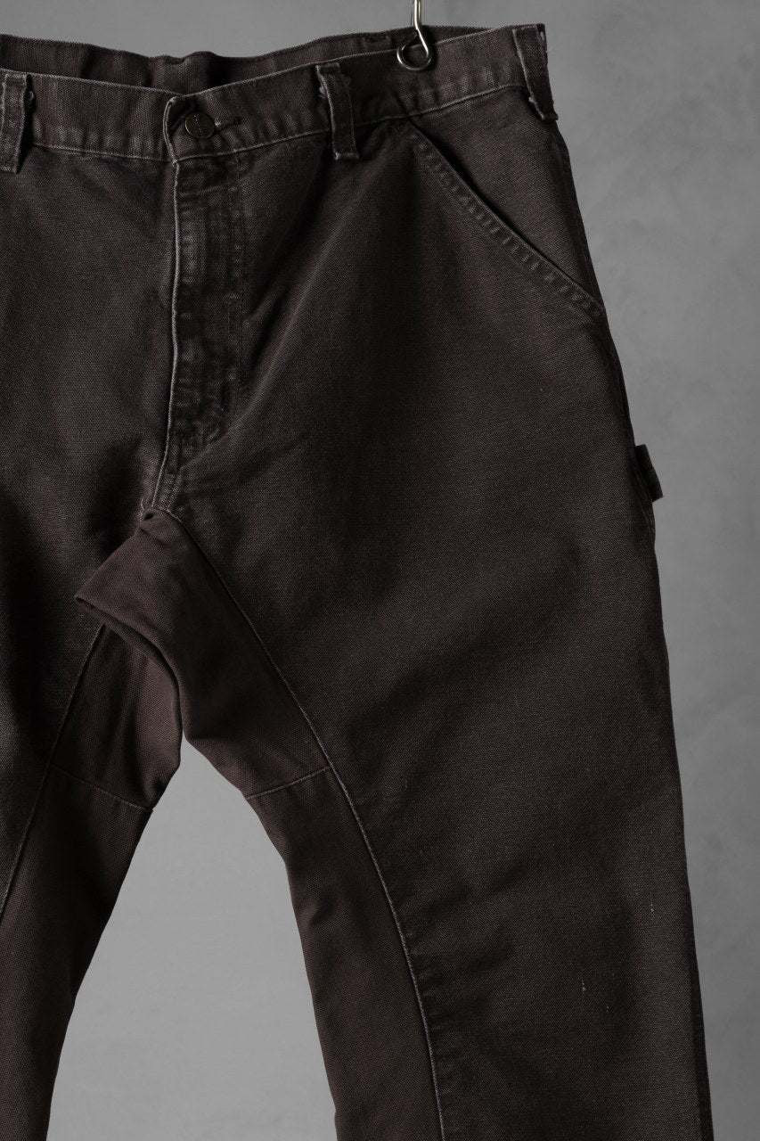画像をギャラリービューアに読み込む, CHANGES x LOOM exclusive REMAKE REGULAR FIT CARPENTER PANTS / VINTAGE DUCK FABRIC (STONE WASHED) (BROWN #B)
