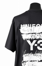 画像をギャラリービューアに読み込む, Y-3 Yohji Yamamoto GRAPHIC SHORT SLEEVE TEE (BLACK)