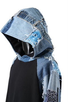 画像をギャラリービューアに読み込む, MASSIMO SABBADIN exclusive HOODY wt. LEVI'S PATCH DETAIL (INDIGO #A)