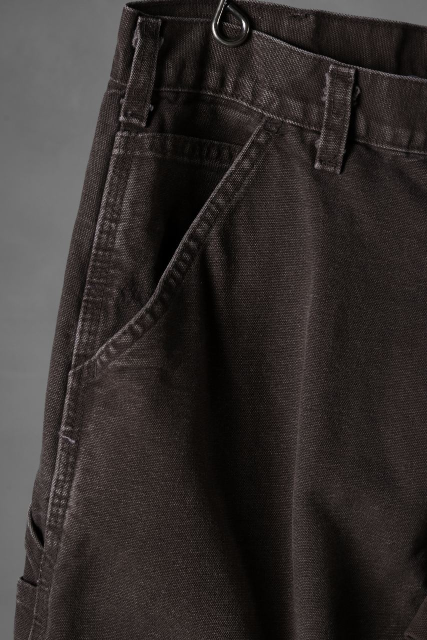 画像をギャラリービューアに読み込む, CHANGES x LOOM exclusive REMAKE REGULAR FIT CARPENTER PANTS / VINTAGE DUCK FABRIC (STONE WASHED) (BROWN #B)