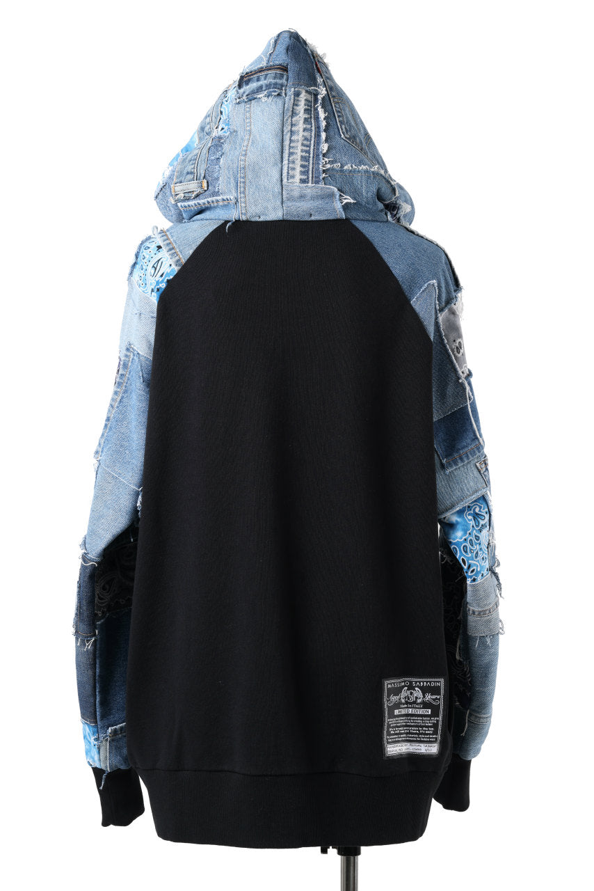 画像をギャラリービューアに読み込む, MASSIMO SABBADIN exclusive HOODY wt. LEVI&#39;S PATCH DETAIL (INDIGO #A)