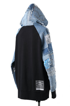 画像をギャラリービューアに読み込む, MASSIMO SABBADIN exclusive HOODY wt. LEVI'S PATCH DETAIL (INDIGO #A)