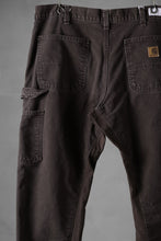 画像をギャラリービューアに読み込む, CHANGES x LOOM exclusive REMAKE REGULAR FIT CARPENTER PANTS / VINTAGE DUCK FABRIC (STONE WASHED) (BROWN #B)