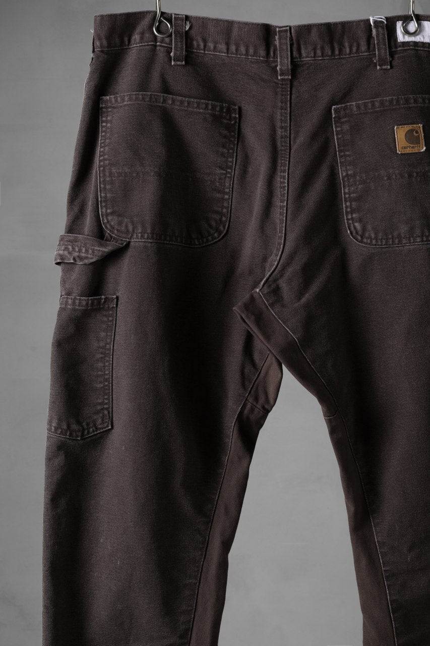 画像をギャラリービューアに読み込む, CHANGES x LOOM exclusive REMAKE REGULAR FIT CARPENTER PANTS / VINTAGE DUCK FABRIC (STONE WASHED) (BROWN #B)