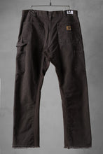 画像をギャラリービューアに読み込む, CHANGES x LOOM exclusive REMAKE REGULAR FIT CARPENTER PANTS / VINTAGE DUCK FABRIC (STONE WASHED) (BROWN #B)
