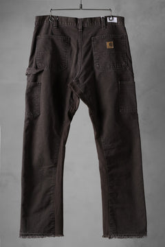 画像をギャラリービューアに読み込む, CHANGES x LOOM exclusive REMAKE REGULAR FIT CARPENTER PANTS / VINTAGE DUCK FABRIC (STONE WASHED) (BROWN #B)