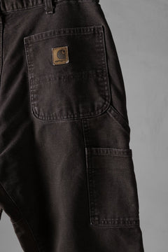 画像をギャラリービューアに読み込む, CHANGES x LOOM exclusive REMAKE REGULAR FIT CARPENTER PANTS / VINTAGE DUCK FABRIC (STONE WASHED) (BROWN #B)