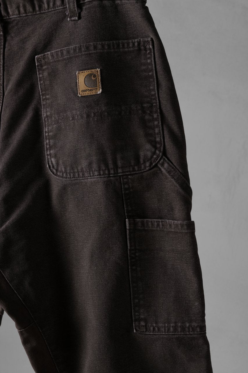 画像をギャラリービューアに読み込む, CHANGES x LOOM exclusive REMAKE REGULAR FIT CARPENTER PANTS / VINTAGE DUCK FABRIC (STONE WASHED) (BROWN #B)