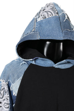 画像をギャラリービューアに読み込む, MASSIMO SABBADIN exclusive HOODY wt. LEVI'S PATCH DETAIL (INDIGO #B)