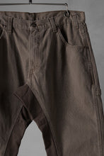 画像をギャラリービューアに読み込む, CHANGES x LOOM exclusive REMAKE REGULAR FIT CARPENTER PANTS / VINTAGE DUCK FABRIC (STONE WASHED) (BROWN #D)