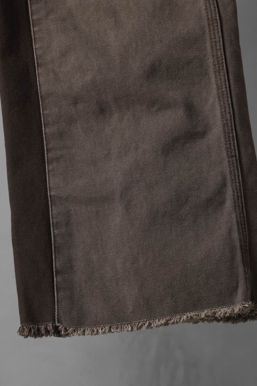 画像をギャラリービューアに読み込む, CHANGES x LOOM exclusive REMAKE REGULAR FIT CARPENTER PANTS / VINTAGE DUCK FABRIC (STONE WASHED) (BROWN #D)