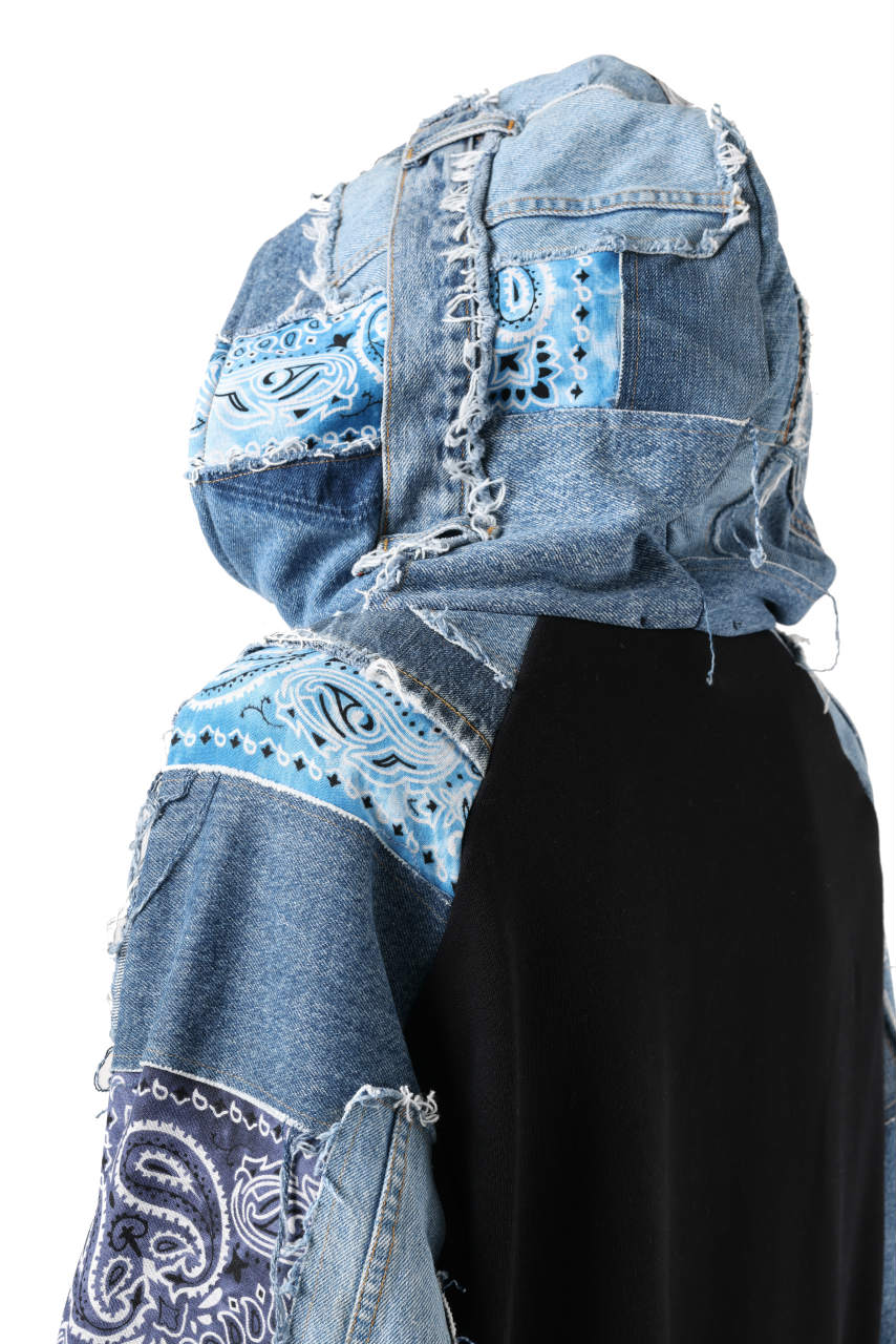 画像をギャラリービューアに読み込む, MASSIMO SABBADIN exclusive HOODY wt. LEVI'S PATCH DETAIL (INDIGO #B)