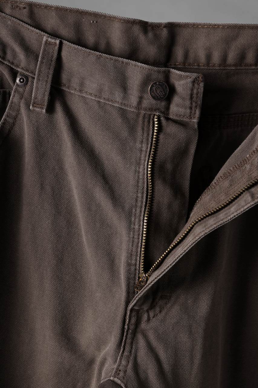 画像をギャラリービューアに読み込む, CHANGES x LOOM exclusive REMAKE REGULAR FIT CARPENTER PANTS / VINTAGE DUCK FABRIC (STONE WASHED) (BROWN #D)