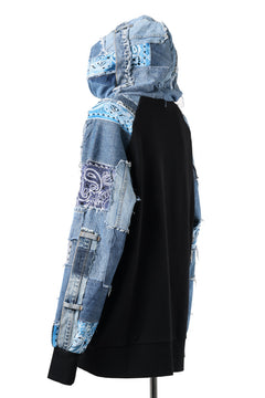 画像をギャラリービューアに読み込む, MASSIMO SABBADIN exclusive HOODY wt. LEVI'S PATCH DETAIL (INDIGO #B)