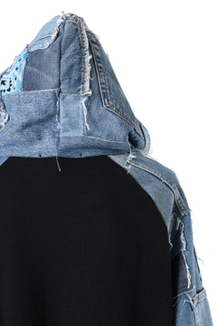 画像をギャラリービューアに読み込む, MASSIMO SABBADIN exclusive HOODY wt. LEVI'S PATCH DETAIL (INDIGO #B)