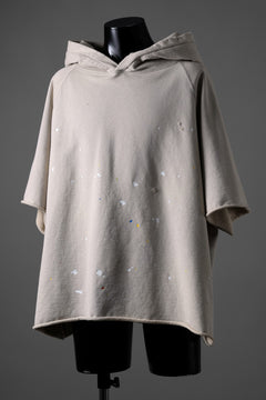 画像をギャラリービューアに読み込む, KATHARINE HAMNETT CUT OFF RAGLAN HOODIE / PENKI SPLASH (STONE)