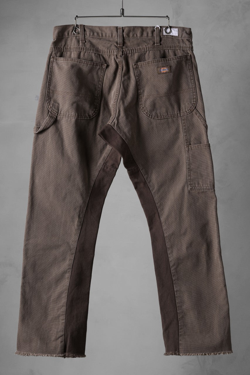 画像をギャラリービューアに読み込む, CHANGES x LOOM exclusive REMAKE REGULAR FIT CARPENTER PANTS / VINTAGE DUCK FABRIC (STONE WASHED) (BROWN #D)