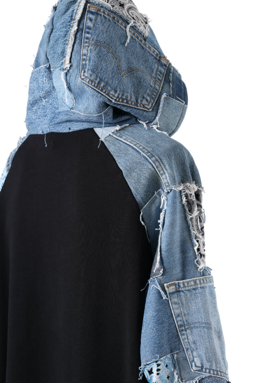 画像をギャラリービューアに読み込む, MASSIMO SABBADIN exclusive HOODY wt. LEVI'S PATCH DETAIL (INDIGO #B)