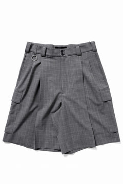 画像をギャラリービューアに読み込む, TARO HORIUCHI / th products Wide Cargo Shorts / 2 way stretch w/p tropical (check)