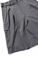 画像をギャラリービューアに読み込む, TARO HORIUCHI / th products Wide Cargo Shorts / 2 way stretch w/p tropical (check)