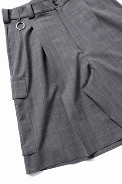 画像をギャラリービューアに読み込む, TARO HORIUCHI / th products Wide Cargo Shorts / 2 way stretch w/p tropical (check)