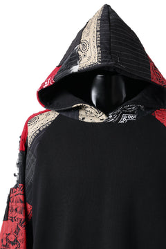 画像をギャラリービューアに読み込む, MASSIMO SABBADIN exclusive HOODY wt. BORO STYLE DETAIL (RED)